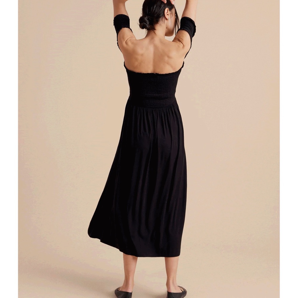 NWT- A Pea in the Pod Black Maxi Dress